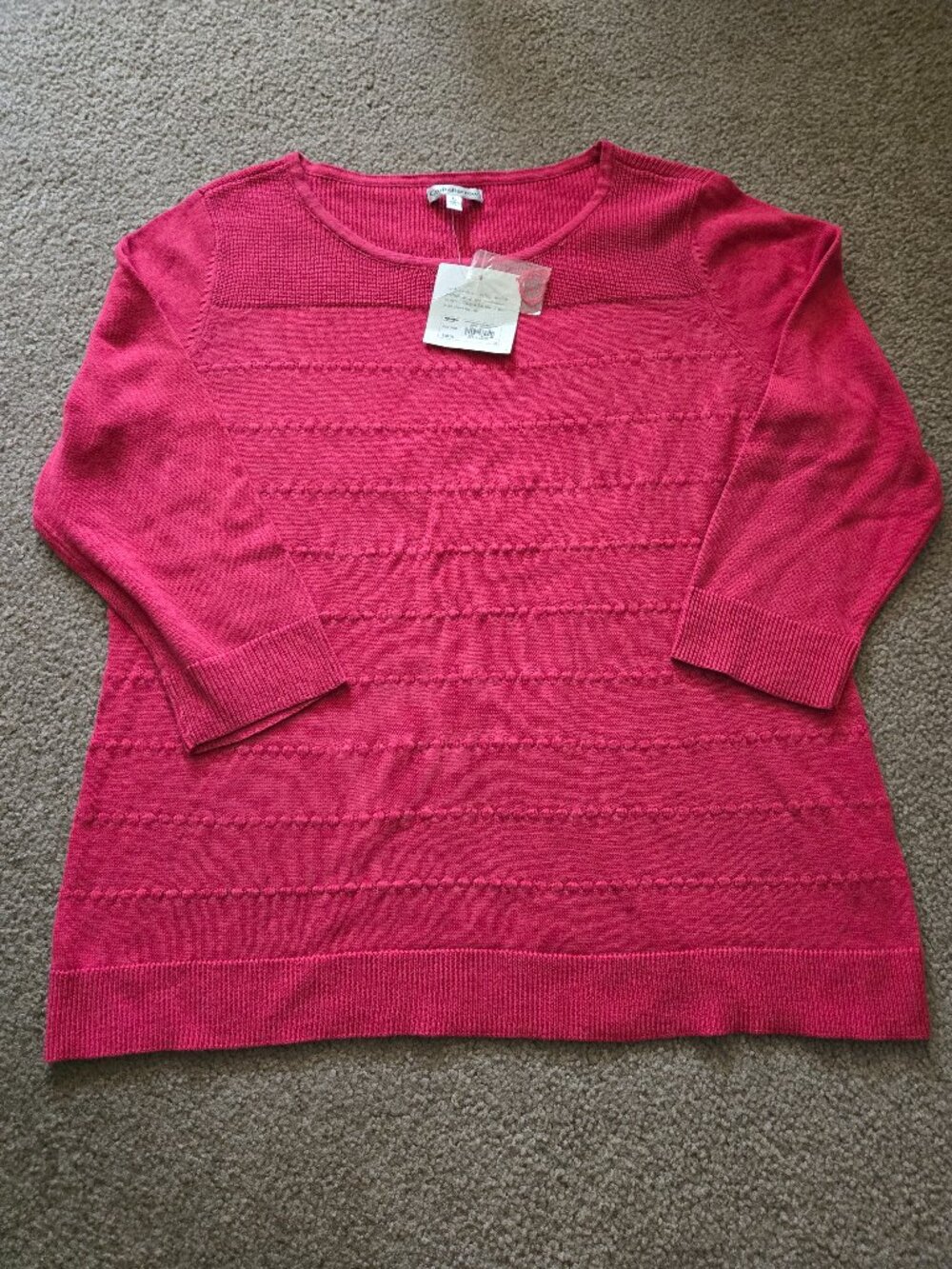 Croft & Barrow Women's 3/4 Sleeve Sweater